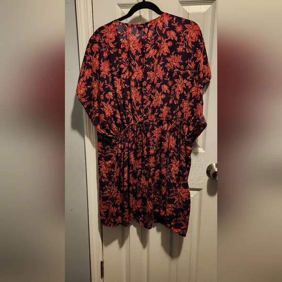 Land's End Floral Print Shirt Dress - Picture 2 of 6